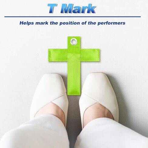 Cosmos Camera T Marker Photography Positioning Mark Stage Catwalk Marker Fluorescent Green Shooting Position Mark Camera T-Marker for Photoing of Model, Actor, Performer, Dancer (Blue) in Saudi Arabia
