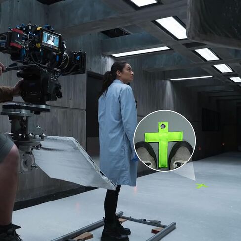 Cosmos Camera T Marker Photography Positioning Mark Stage Catwalk Marker Fluorescent Green Shooting Position Mark Camera T-Marker for Photoing of Model, Actor, Performer, Dancer (Blue) in Saudi Arabia