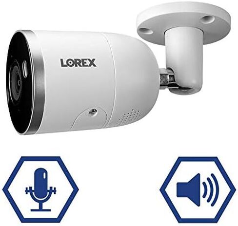 كاميرا Lorex E892AB داخلية/خارجية 4K فائقة الدقة ذكية للردع IP مع حركة ذكية بلس، 150 قدم NV، CNV، 2.8 مم، IP67، الكاميرا فقط، أبيض (متجدد) in Saudi Arabia
