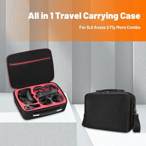 Carrying Case for DJI Avata 2, Travel Hard Shell Portable Storage Bag for DJI Avata 2 Fly More Combo with DJI Goggles 3/RC Motion 3 Drone Accessories in Kuwait