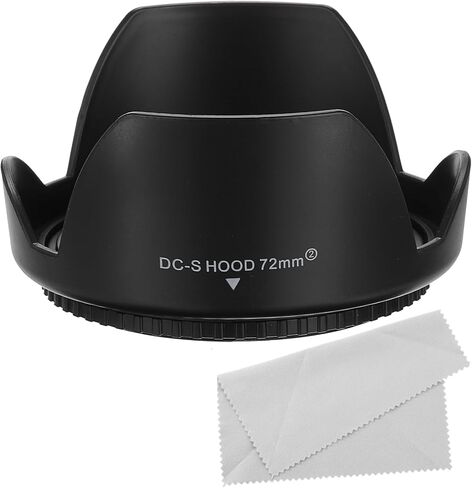 PATIKIL 49mm Camera Lens Hood, Reversible Flower Lens Hood Protector with Cloth for Anti-Reflection Blocks Excess Sunlight Enhance Photography for Nikon, for Fujifilm, for Pentax in Saudi Arabia