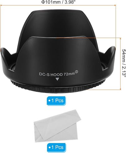 PATIKIL 49mm Camera Lens Hood, Reversible Flower Lens Hood Protector with Cloth for Anti-Reflection Blocks Excess Sunlight Enhance Photography for Nikon, for Fujifilm, for Pentax in Saudi Arabia