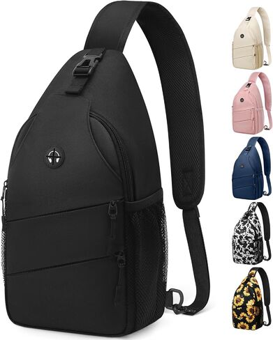 Pritent Crossbody Bags for Women Men Trendy Sling Bag Backpack Casual Chest Bag with Convertible Shoulder Strap in Kuwait