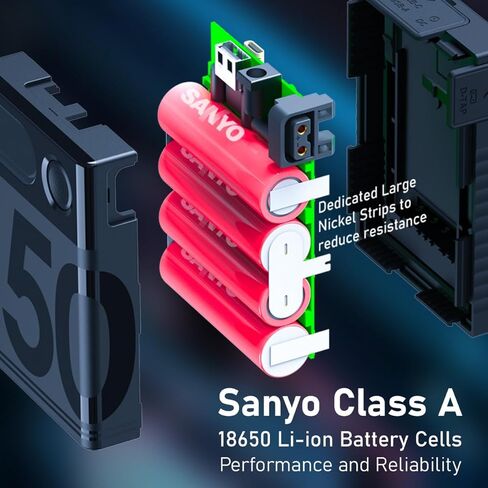 SWIT OMNI-50S V Mount Battery, 50Wh 3.45Ah 14.4V, Mini V Lock Battery with 100W BP, D-TAP, 65W USB-C, 5V─2A USB-A and 5V─2A DC Port, OLED Screen, for Camera, Camcorder, Monitor, Filmmaker in Saudi Arabia