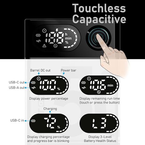 SWIT OMNI-50S V Mount Battery, 50Wh 3.45Ah 14.4V, Mini V Lock Battery with 100W BP, D-TAP, 65W USB-C, 5V─2A USB-A and 5V─2A DC Port, OLED Screen, for Camera, Camcorder, Monitor, Filmmaker in Saudi Arabia