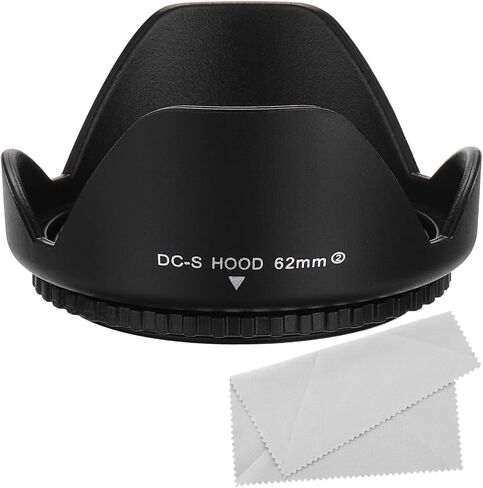 PATIKIL 49mm Camera Lens Hood, Reversible Flower Lens Hood Protector with Cloth for Anti-Reflection Blocks Excess Sunlight Enhance Photography for Nikon, for Fujifilm, for Pentax in Saudi Arabia