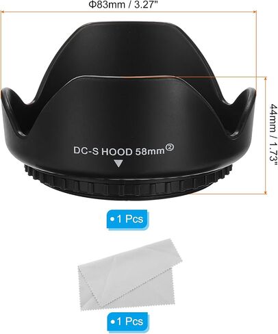 PATIKIL 49mm Camera Lens Hood, Reversible Flower Lens Hood Protector with Cloth for Anti-Reflection Blocks Excess Sunlight Enhance Photography for Nikon, for Fujifilm, for Pentax in Saudi Arabia