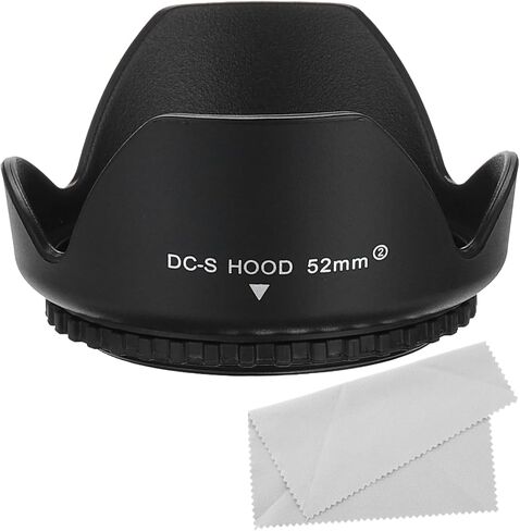 PATIKIL 49mm Camera Lens Hood, Reversible Flower Lens Hood Protector with Cloth for Anti-Reflection Blocks Excess Sunlight Enhance Photography for Nikon, for Fujifilm, for Pentax in Saudi Arabia