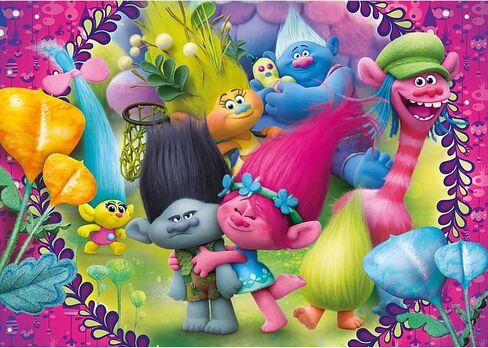 Trolls Photo Backdrop - Girls Troll Background Decoration Featuring The Trollsband for A Trollls Party Theme Props Or Happy Birthday Party Banner Back Drop in Kuwait