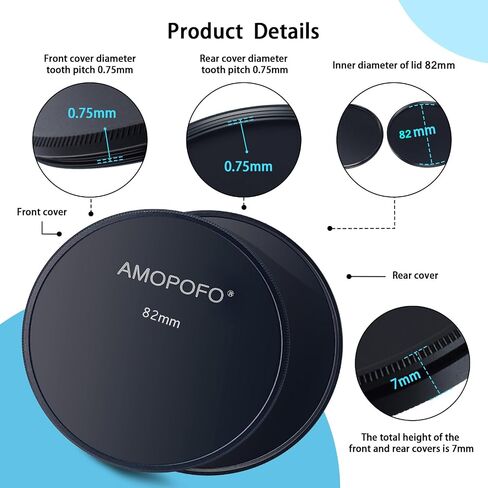 86mm Metal Lens Cap,Compatible with All Any 86mm with Camera Thread Lens and 86mm Camera Accessory.CNC MACHINED(Front Cover+Rear Cover) in Saudi Arabia