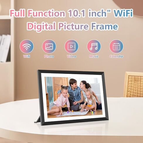 إطار صورة رقمي 10.1 بوصة WIFI مع تطبيق 1280 * 800 IPS HD شاشة تعمل باللمس 32 جيجابايت تخزين إطار صور فيديو كهربائي ذكي عرض الشرائح in Saudi Arabia