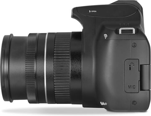 Minolta 64 Mega Pixels Auto Focus Digital Camera with 10x Optical Zoom,4K Ultra HD Video and Macro Shooting, Bundle with 32 GB Memory Card + Vlogging Tripod + Cleaning kit + More Accessories - Purple in Kuwait