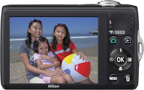 كاميرا Nikon Coolpix L22 12.0 ميجابكسل رقمية مع تكبير بصري 3.6x وشاشة LCD 3.0 بوصة (أسود) (الطراز القديم) (متجدد) in Saudi Arabia