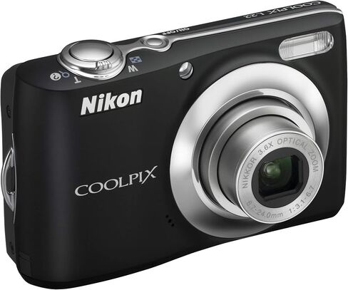 كاميرا Nikon Coolpix L22 12.0 ميجابكسل رقمية مع تكبير بصري 3.6x وشاشة LCD 3.0 بوصة (أسود) (الطراز القديم) (متجدد) in Saudi Arabia