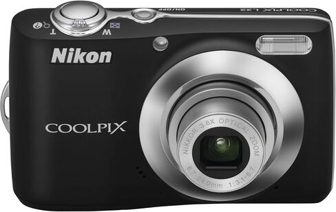 كاميرا Nikon Coolpix L22 12.0 ميجابكسل رقمية مع تكبير بصري 3.6x وشاشة LCD 3.0 بوصة (أسود) (الطراز القديم) (متجدد) in Saudi Arabia
