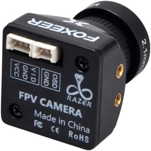 كاميرا 1200TVL Mini Standard Razer FPV، PAL NTSC قابلة للتحويل، زمن استجابة 4 مللي ثانية in Kuwait