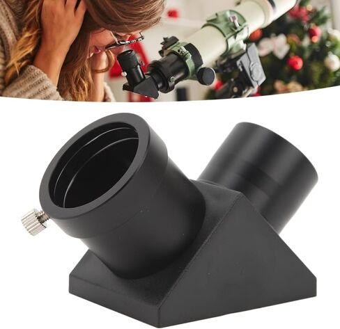 1.25 Inches 90 Degree Zenith Diagonal Mirror for Refractor Telescopes, Erecting Prism Optical Prism Inside, for Astronomical Visual Astrophotography in Saudi Arabia