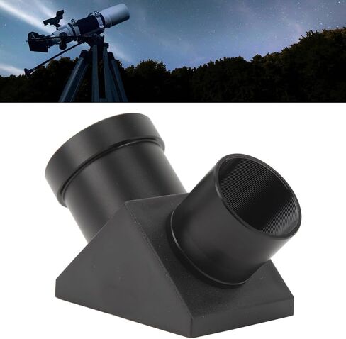 1.25 Inches 90 Degree Zenith Diagonal Mirror for Refractor Telescopes, Erecting Prism Optical Prism Inside, for Astronomical Visual Astrophotography in Saudi Arabia