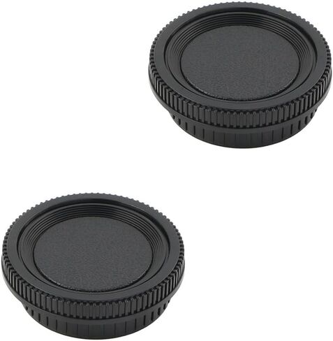 2 Pack Rear Lens Cap and Camera Body Cap Cover Kit for SR-1 SR-2 SR-7 SR-T 101 XK XM X-1 XE-5 XE XE-1 XE-7 XD XD-7 XD-11 XG XG-7 XG-M X-300 X-370 and More Minolta Rokkor MD MC SR Mount Camera Lens in Saudi Arabia