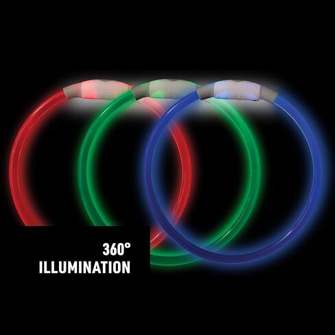 قلادة أمان Nite Ize NiteHowl LED - قلادة مضيئة للكلاب مع أضواء LED - إكسسوارات للكلاب للمشي والجري ليلاً - بطاريات قابلة للاستبدال - أخضر in Kuwait
