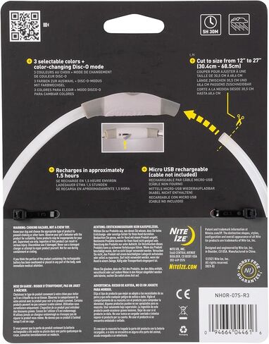 قلادة أمان Nite Ize NiteHowl LED - قلادة مضيئة للكلاب مع أضواء LED - إكسسوارات للكلاب للمشي والجري ليلاً - بطاريات قابلة للاستبدال - أخضر in Kuwait