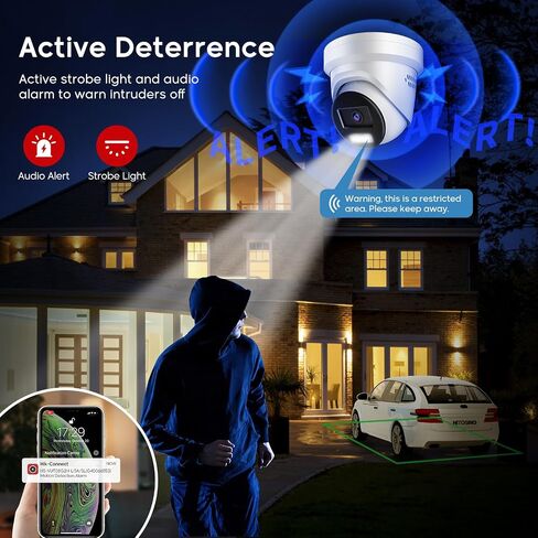 كاميرا IP Turret PoE IP بدقة 8 ميجابكسل مع VCA ذكي، اكتشاف الإنسان/المركبة، مستشعر ضوء النجوم، فتحة بطاقة ميكروفون/SD مدمجة، غطاء معدني كامل، متوافق مع Hikvision NVR، OEM DS-2CD2387G2-LU 2.8 مم in Saudi Arabia
