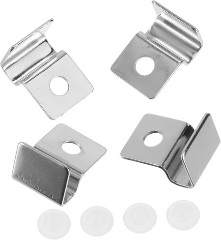 POPETPOP 4 قطع غطاء خزان الأسماك قوس المظلة كليب غطاء حوض السمك قوس غير القابل للصدأ يدعم حوض السمك الاكريليك كليب خزان الأسماك مقاطع الاكريليك بدون إطار عدم الانزلاق خزان الأسماك المشبك الفولاذ المقاوم للصدأ in Kuwait