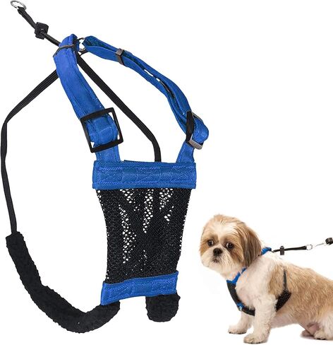 Sporn No Pull Dog Harness, Durable Nylon Mesh Harness for Large Dogs, No Choke Design, Padded Restraint Sleeves, Adjustable Fit, Easy On/Off, Large/XL for Extra Large Breeds, Black in Kuwait