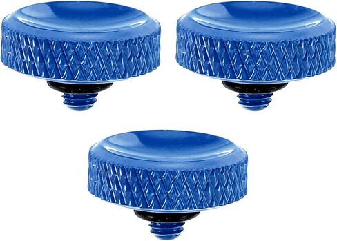 PATIKIL Camera Shutter Button, 3 Pack Soft Shutter Release Button Pure Copper Camera Button Carved Suitable for DSLR/SLR Camera, Blue Black Silver in Saudi Arabia