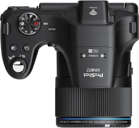 كاميرا MINOLTA MN67Z 20 ميجابكسل / 1080 بكسل FHD Bridge الرقمية مع زووم بصري 67x (أسود) حزمة مع بطاقة ذاكرة 32 جيجابايت + حقيبة كامارا + طقم تنظيف + حامل ثلاثي القوائم لمدونات الفيديو + ملحقات in Saudi Arabia