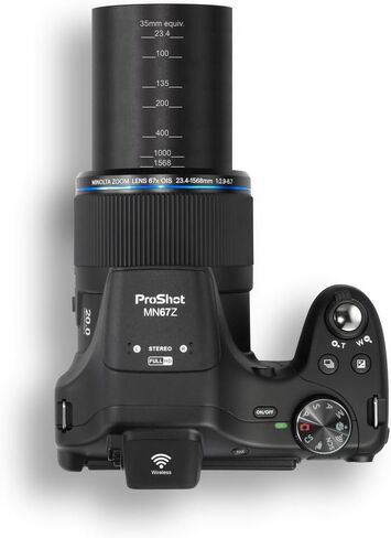 كاميرا MINOLTA MN67Z 20 ميجابكسل / 1080 بكسل FHD Bridge الرقمية مع زووم بصري 67x (أسود) حزمة مع بطاقة ذاكرة 32 جيجابايت + حقيبة كامارا + طقم تنظيف + حامل ثلاثي القوائم لمدونات الفيديو + ملحقات in Saudi Arabia