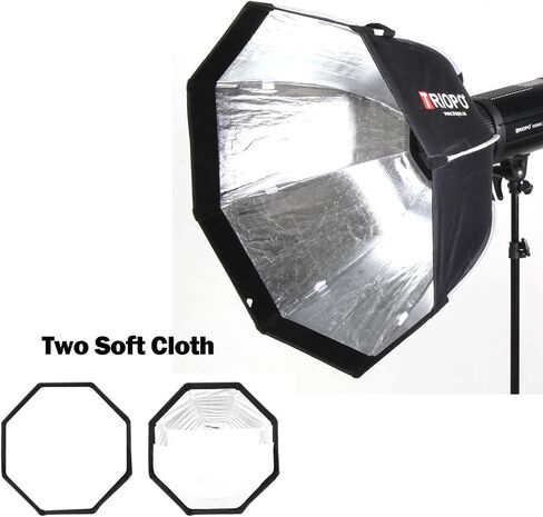 Triopo Softbox 35.4in/90cm صناديق ناعمة مثمنة مع شبكة قرص العسل، سريعة الإصدار بوين جبل مظلة التصوير الفوتوغرافي Softbox تعديل الضوء الناشر لبوين جبل Monolight LED أضواء الفيديو (K2-90) in Kuwait