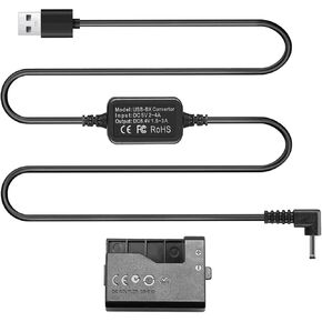 LP-E10 الدمية بطارية USB سلك الطاقة ACK-E10 إمدادات الطاقة DR-E10 DC مقرنة عدة لكاميرات Canon EOS Rebel T7 T6 T5 T3 1100D 1200D 1300D 1500D 2000D، Kiss X50 X70 X80 X90. in Kuwait