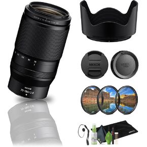 Nikon - NIKKOR Z 70-180mm f/2.8 Standard Zoom Lens for Z Mount Cameras (20120) + Filter Kit + Cap Keeper + Cleaning Kit