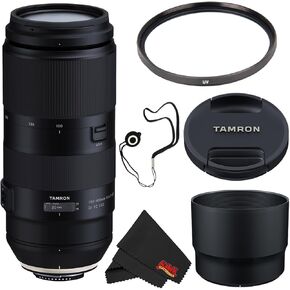 Tamron 100-400mm f/4.5-6.3 Di VC USD Lens for Nikon F AFA035N-700 (International Model) + 67mm UV Filter + Lens Cap Keeper + Microfiber Cloth Bundle
