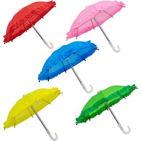 AUEAR, 10 Pack Mini Umbrella Cute Tiny Umbrellas for Photography Studio Posing Props Home Decoration Supplies (5 Colors)