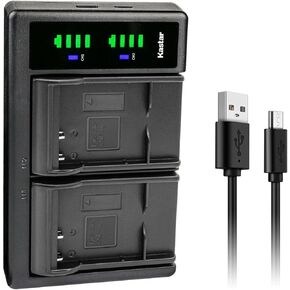 Kastar LTD2 USB Battery Charger Replacement for Minolta MN4K100Z 4K Ultra HD, Minolta MN4K30NV 4K Ultra HD / 30 MP, Minolta MN100HDZ 1080P HD Camcorder w/10x Optical Zoom Camcorder