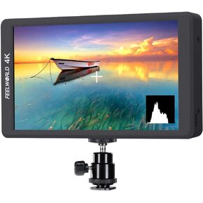 FEELWORLD F570 5.7 inch DSLR On Camera Field Monitor Small HD focus Video Assist IPS Full HD 1920x1080 Support 4K HDMI Input Output Rugged Aluminum Housing