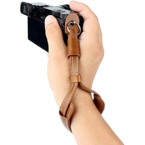 Camera Hand Wrist Strap Leather Hand Strap compatible for Fujifilm X-T5 X-T30 X-T20 X-T4 X-T3 X100V X100F Sony A6000 A6100 A6300 A6400 A6500 A6600 A6700 & More Mirrorless cameras