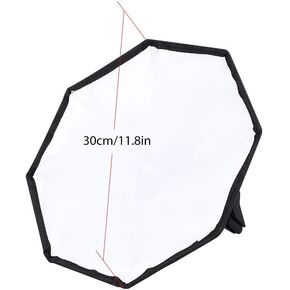 Softbox, 30cm Portable Universal Flash Flashlight Softbox Diffuser for External Speedlite