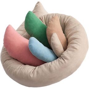 HOMSFOU 6pcs Children's Photography Pillow Newborn Wraps Photography Props Newborn Photography Infant Posing Props Bean Bag Pillow Infant Pillow Kids Hamper Donut Fabric Baby Basket