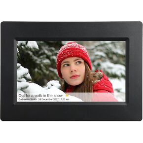 Supersonic SC-7107W 7-Inch Smart Photo Frame IPS Touch Screen with 8GB Memory, WiFi, App Control, Multi-Language Menus and Auto-Rotation. Display, Share, and Cherish Memories Easily.