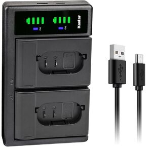 Kastar LTD2 USB Battery Charger Replacement for Leica BP-SCL4 16062 Rechargeable Lithium-Ion Battery, Leica BC-SCL4 Charger, Leica S, Leica Q2, Leica SL Series, Leica SL Typ 601 Camera
