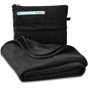 SAGEFINDS Airplane Travel Blanket | Converts into a Pillow | Air Travel Gift | Perfect for Long Flights | Travel Essential | Attaches to Luggage