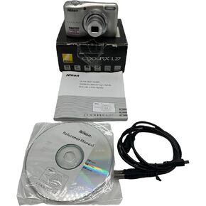 Nikon COOLPIX L27 16.1MP Digital Camera w/ 5X Zoom + 720p Video (Silver) (Renewed)