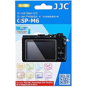 JJC 0.01" Ultra-thin Clear Optical Tempered Glass Screen Protector for Canon EOS M6, PowerShot G9 X MarkII , G7 X MarkII , G5 X , G9 X Digital Camera LCD