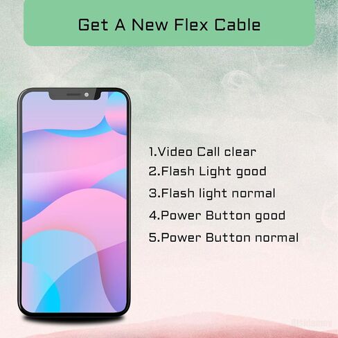 استبدال كابل ضوء الفلاش المرن لزر الطاقة لهاتف iPhone 11 PRO، إصلاح تشغيل/إيقاف التحكم في الميكروفون، مفتاح كابل ضوء الفلاش مع حامل معدني لميكروفون التجميع لـ 11Pro in Saudi Arabia