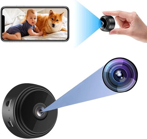 Hidden Camera HD 1080P Mini Hidden Camera,WiFi Wireless Nanny Camera Home Security Surveillance Cameras with Motion Detection, Night Vision, Remote Viewing for iOS/Android Phone APP, AM010 in Saudi Arabia