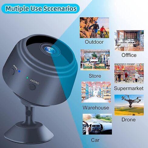 Hidden Camera HD 1080P Mini Hidden Camera,WiFi Wireless Nanny Camera Home Security Surveillance Cameras with Motion Detection, Night Vision, Remote Viewing for iOS/Android Phone APP, AM010 in Saudi Arabia