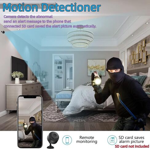 Hidden Camera HD 1080P Mini Hidden Camera,WiFi Wireless Nanny Camera Home Security Surveillance Cameras with Motion Detection, Night Vision, Remote Viewing for iOS/Android Phone APP, AM010 in Saudi Arabia